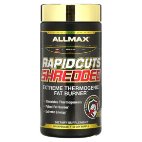 ALLMAX Rapidcuts Shredded Extreme Thermogenic Fat Burner 90 Capsules 665553201757