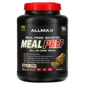 ALLMAX Real Food Sourced Meal Prep All-in-One Meal Banana Nut Bread 5.6 lb (2.54 kg) 665553229010
