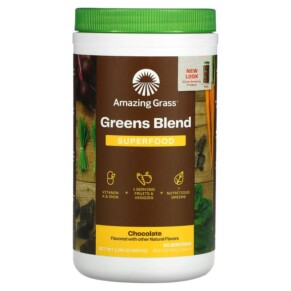 Amazing Grass Green Blend Superfood Chocolate 1.06 oz (480 g) 829835000128