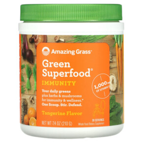 Amazing Grass Green Superfood Immunity Tangerine 7.4 oz (210 g) 829835001699