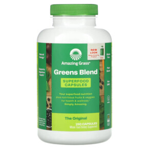 Amazing Grass Greens Blend The Original 150 Capsules 829835932009