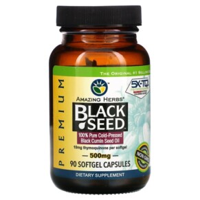 Amazing Herbs Black Seed 500 mg 90 Softgel Capsules 665231130904