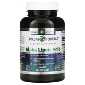 Amazing Nutrition Alpha Lipoic Acid 600 mg 120 Capsules 810180021265
