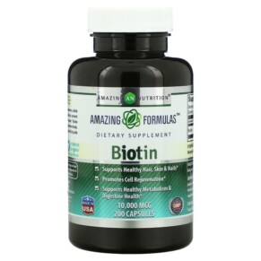 Amazing Nutrition Biotin 10.000 mcg 200 Capsules 810180020855