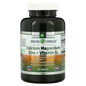 Amazing Nutrition Calcium Magnesium Zinc + Vitamin D3 150 Tablets 819209027868