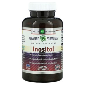 Amazing Nutrition Inositol 1.000 mg 120 Tablets 810180027182