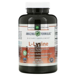 Amazing Nutrition L-Lysine 1.000 mg 180 Tablets 810180020947