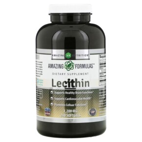 Amazing Nutrition Lecithin 1.200 mg 240 Softgels 810180023672