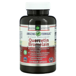 Amazing Nutrition Quercetin Bromelain 120 Veggie Capsules 810180020985
