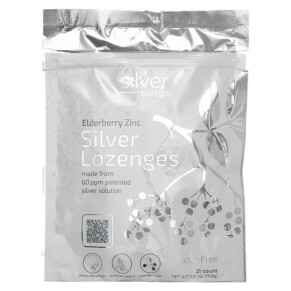 American Biotech Labs Silver Biotics Elderberry Zinc Silver Lozenges 21 Lozenges 2.8 oz (79.8 g) 831060006141