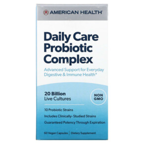 American Health Daily Care Probiotic Complex 60 Vegan Capsules 076630300810