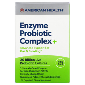 American Health Enzyme Probiotic Complex+ 30 Capsules 076630300841