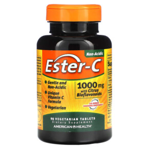 American Health Ester-C 1.000 mg 90 Vegetarian Tablets 076630169813