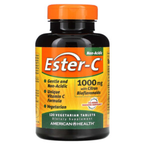 American Health Ester-C with Citrus Bioflavonoids 1.000 mg 120 Vegetarian Tablets 076630169820