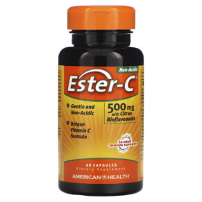 American Health Ester-C with Citrus Bioflavonoids 250 mg 60 Capsules 076630169608