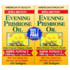 American Health Royal Brittany Evening Primrose Oil 1.300 mg 2 Bottles 120 Softgels Each 076630032339