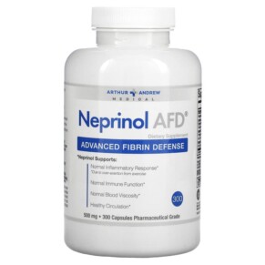Arthur Andrew Medical Neprinol AFD Advanced Fibrin Defense 500 mg 300 Capsules 855571001006