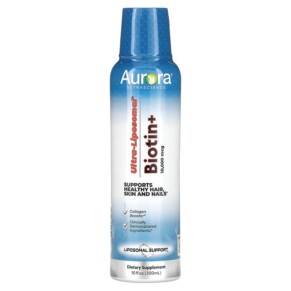 Aurora Nutrascience Ultra-Liposomal Biotin+ 10.000 mcg 10 fl oz (300 ml) 628504648360