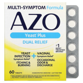 Azo Yeast Plus 60 Tablets 787651606675