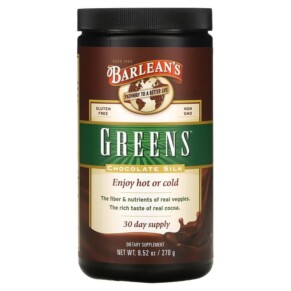 Barlean's Greens Chocolate Silk 9.52 oz (270 g) 705875300094