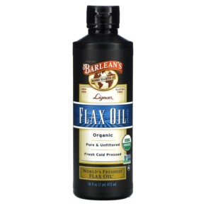 Barlean's Organic Lignan Flax Oil Supplement 16 fl oz (473 ml) 705875000161