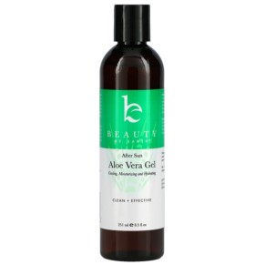 Beauty By Earth Aloe Vera Gel Skin Soothing After Sun Care for Face & Body Unscented 8.5 fl oz (251 ml) 850452007030