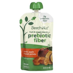 Beech-Nut Fruit & Veggie Blends with Prebiotic Fiber 12+ Months Carrot Apple & Sweet Potato 3.5 oz (99 g) 052200011379