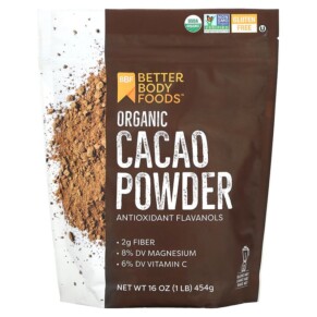 BetterBody Foods Organic Cacao Powder 1 lb (454 g) 897922002928