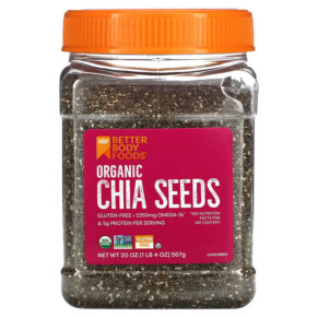 BetterBody Foods Organic Chia Seeds 20 oz (567 g) 897922002072