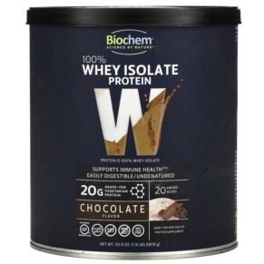 Biochem 100% Whey Isolate Protein Chocolate 1.9 lbs (878 g) 015794020028