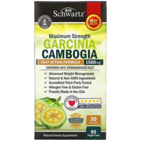 BioSchwartz Garcinia Cambogia 500 mg 90 Veggie Caps 737212751054