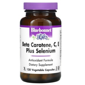Bluebonnet Nutrition Beta Carotene C E Plus Selenium 120 Vegetable Capsules 743715003224