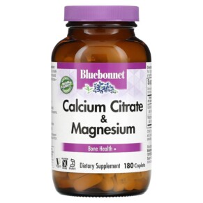 Bluebonnet Nutrition Calcium Citrate & Magnesium 180 Caplets 743715007185