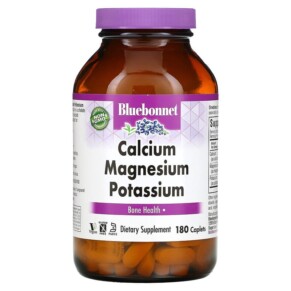 Bluebonnet Nutrition Calcium Magnesium Potassium 180 Caplets 743715007116