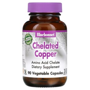 Bluebonnet Nutrition Chelated Copper 90 Vegetable Capsules 743715006652