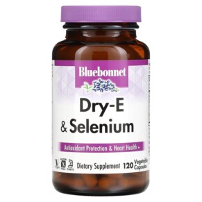 Bluebonnet Nutrition Dry-E & Selenium 120 Vegetable Capsules 743715006324