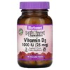 Bluebonnet Nutrition Earth Sweet Chewables Vitamin D3 Raspberry 1.000 IU (25 mcg) 90 Chewable Tablets 743715003620