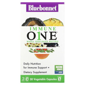 Bluebonnet Nutrition Immune One Whole Food-Based Multiple 30 Vegetable Capsules 743715001930