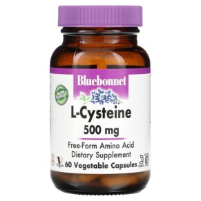 Bluebonnet Nutrition L-Cysteine 500 mg 60 Vegetable Capsules 743715000384
