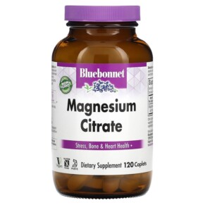 Bluebonnet Nutrition Magnesium Citrate 120 Caplets 743715007314