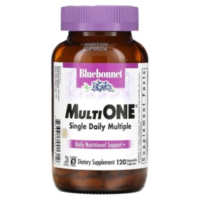 Bluebonnet Nutrition MultiOne Single Daily Multiple 120 Vegetable Capsules 743715001312