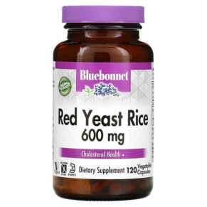 Bluebonnet Nutrition Red Yeast Rice 600 mg 120 Vegetable Capsules 743715011717