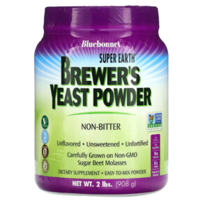 Bluebonnet Nutrition Super Earth Brewer's Yeast Powder Unflavored 2 lb (908 g) 743715012028