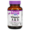 Bluebonnet Nutrition Vitamin A & D3 100 Softgels 743715003033