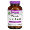 Bluebonnet Nutrition Vitamin C D3 & Zinc 100 Vegetable Capsules 743715005570