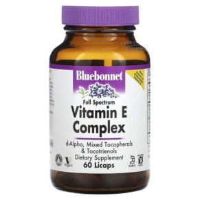 Bluebonnet Nutrition Vitamin E Complex Full Spectrum 60 Licaps 743715006010