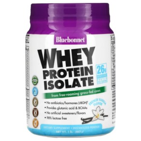 Bluebonnet Nutrition Whey Protein Isolate French Vanilla 1 lb. (462 g) 743715015647