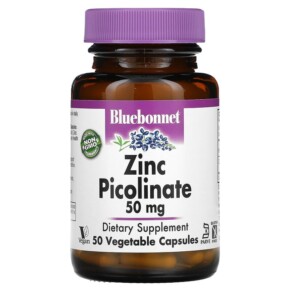 Bluebonnet Nutrition Zinc Picolinate 50 mg 50 Vegetable Capsules 743715007383