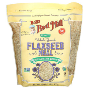 Bob's Red Mill Organic Flaxseed Meal Whole Ground 32 oz (907 g) 039978049377