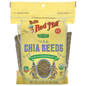 Bob's Red Mill Organic Whole Chia Seeds 12 oz (340 g) 039978008442